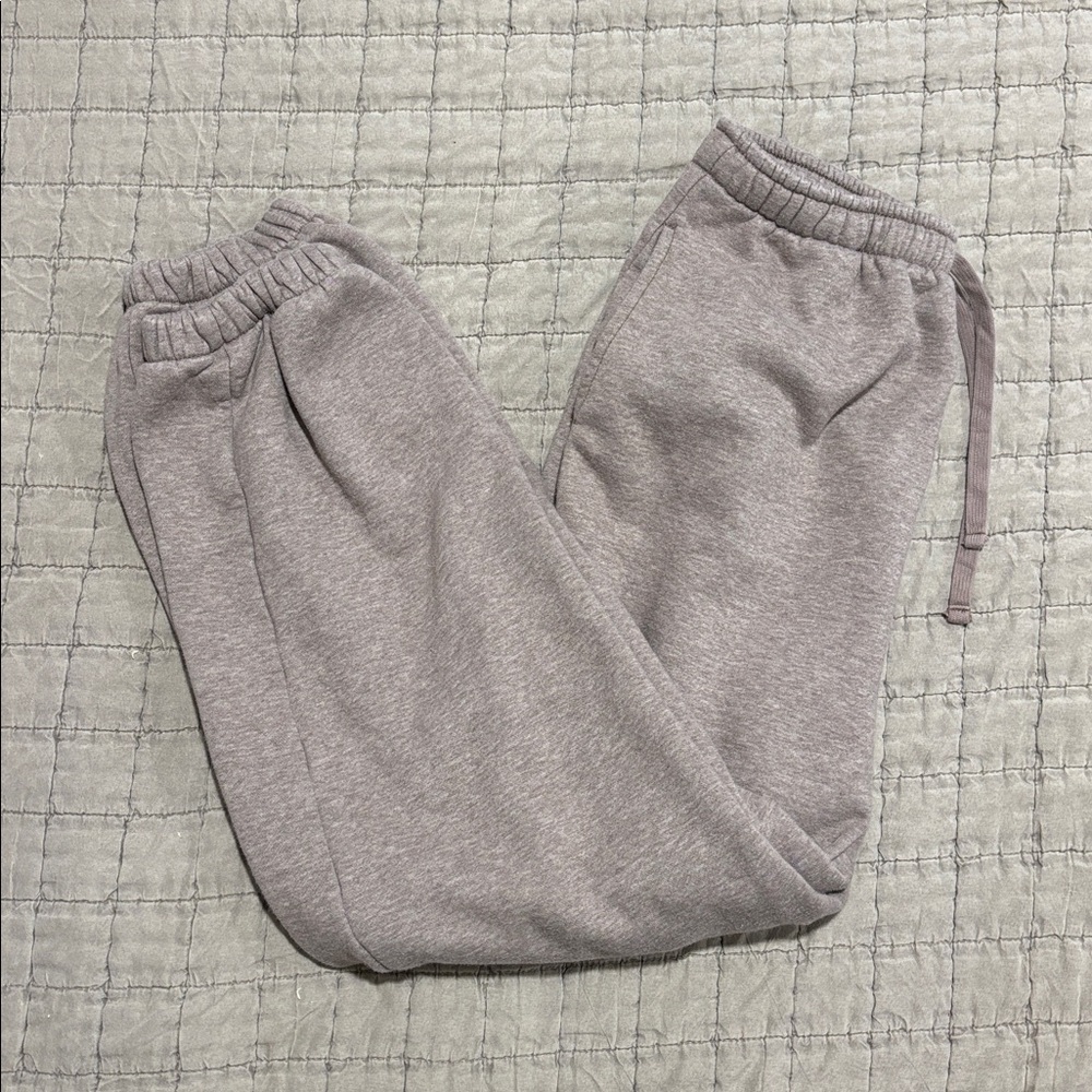 AE Everyday Luxe Hoodie Sweat Shirt & Pants Jogger Set in Light Brown Size XS - Picture 8 of 13